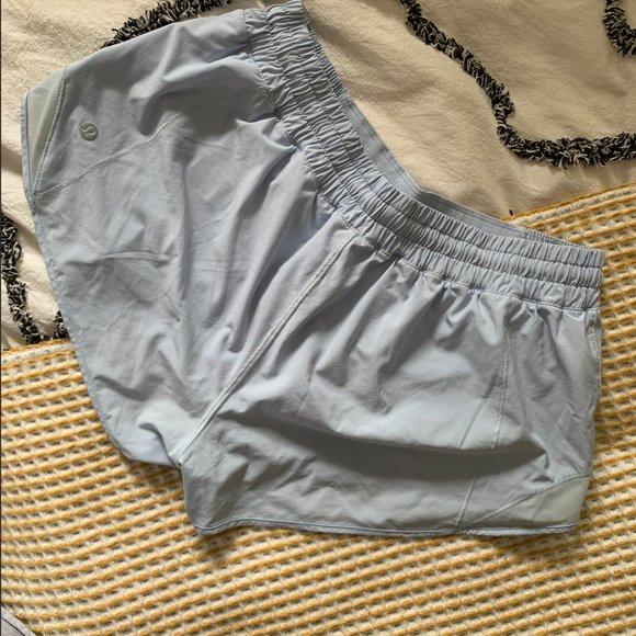 Baby Blue Lululemon Running Shorts - Picture 2 of 3